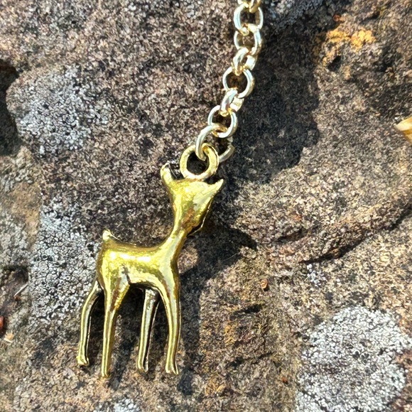 Set of 4 Blue Iris mother of pearl colored bracelets w/charms - Picture 6 of 11